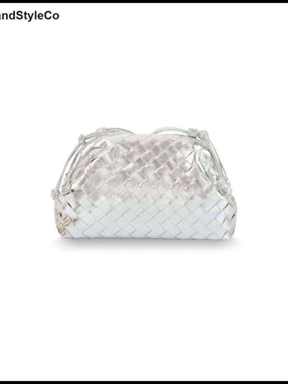 Woven Clutch Purse Women Evening Pleated Dumpling Shoulder Bag